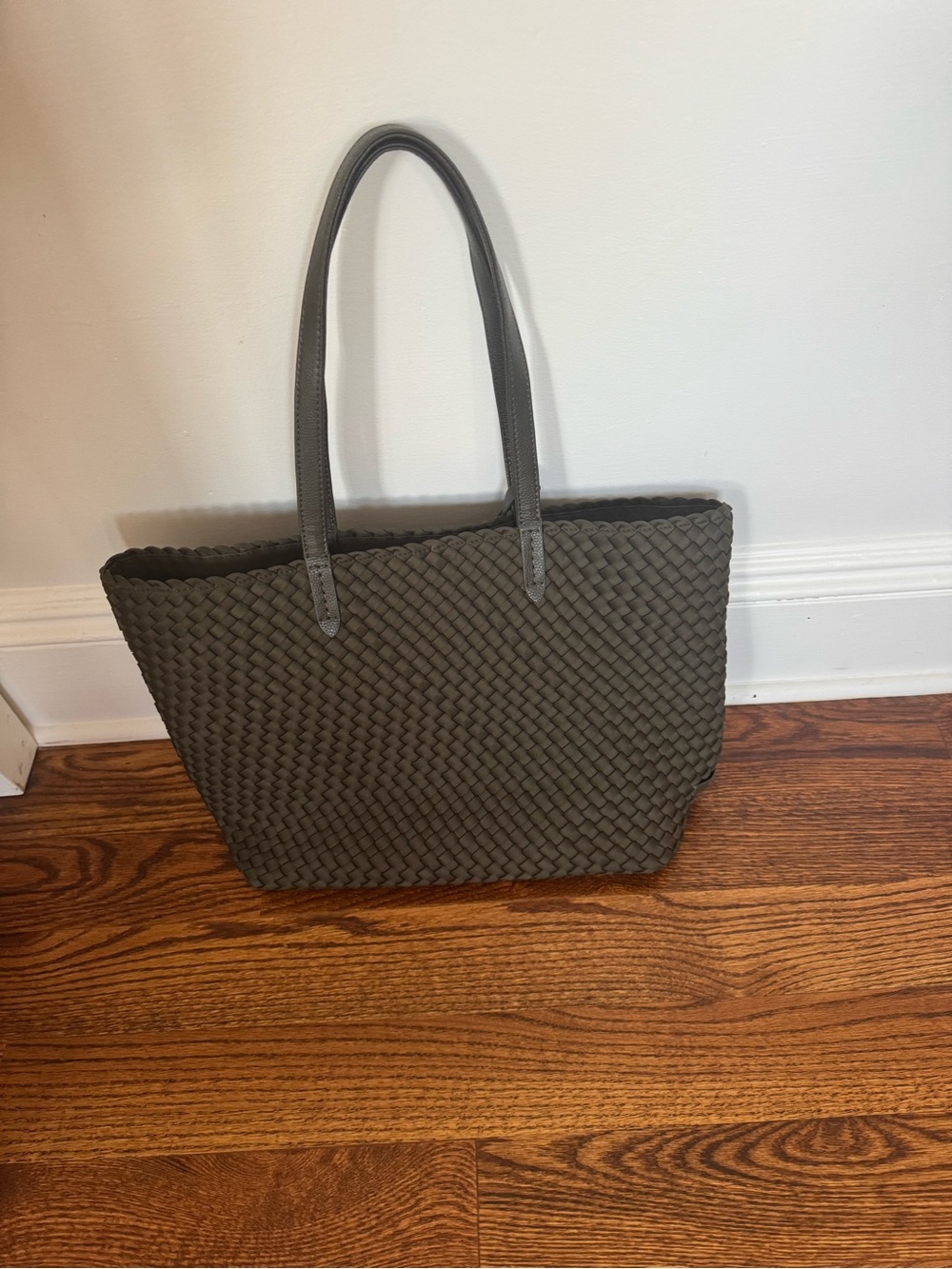 Naghedi Jetsetter Small Tote in Olive Green - Picture 2 of 3